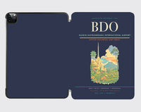 Thumbnail for Husein Sastranegara International Airport (BDO) design on navy blue ipad tablet case