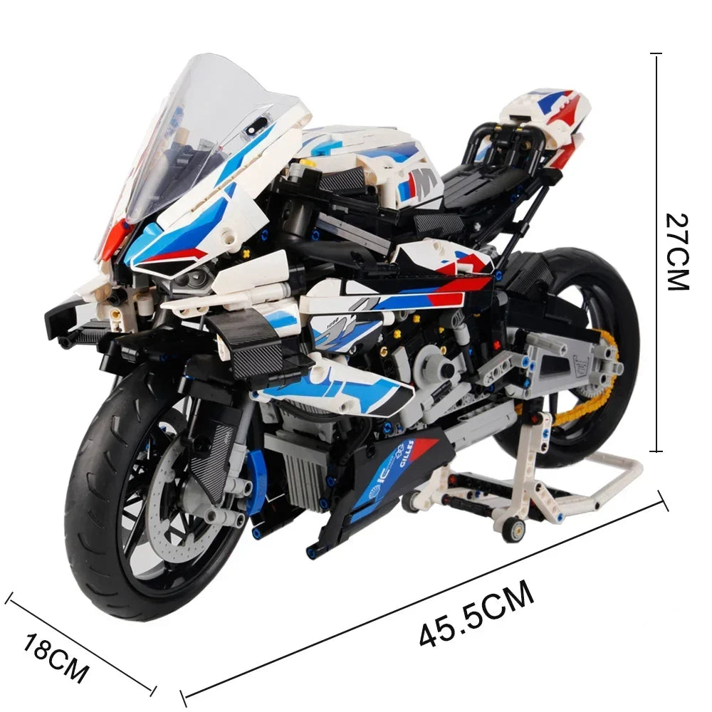 1920Pcs BMW M1000RR For Building Blocks Motorcycle Model - view 16