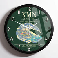 Thumbnail for Xiamen Gaoqi International Airport XMN Wall-Clock Framed - Dark Green