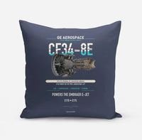 Thumbnail for CF34-8E design on navy blue pillow