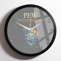 Thumbnail for Bacha Khan International Airport PEW Wall-Clock Framed - Gray