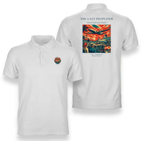 Thumbnail for VINTAGE G4112 - The Last Propliner - Double-Side Polo T-Shirt design on white