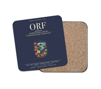 Thumbnail for Norfolk International Airport (ORF) design on navy blue 1 piece coaster