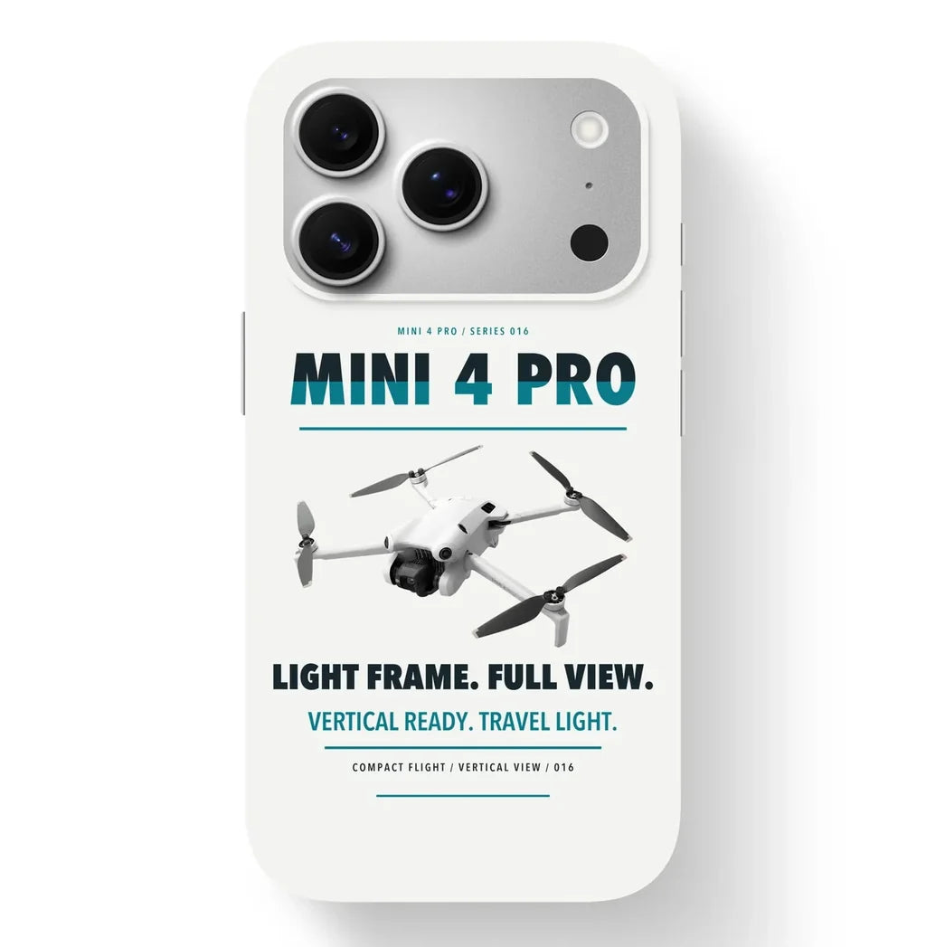 DJI Mini 4 Pro Case design on white iphone case