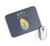 Thumbnail for Pohang Airport (KPO) design on navy blue rectangle mouse pad