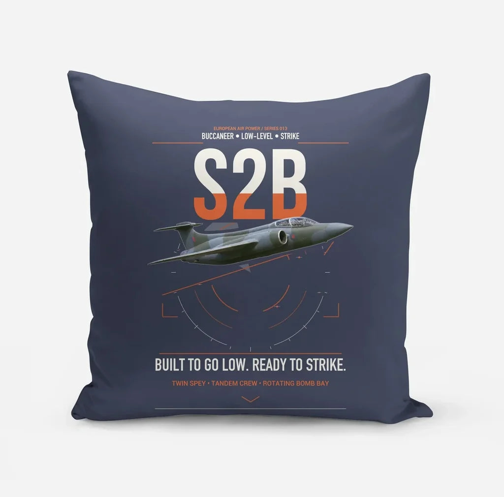 Blackburn Buccaneer S2B design on navy blue pillow