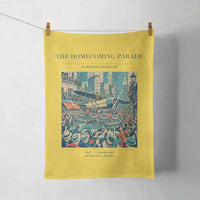 Thumbnail for VINTAGE G4053 - The Homecoming Parade - Designed Towels design on yellow