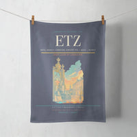 Thumbnail for Metz–Nancy–Lorraine Airport (ETZ) design on navy blue towel