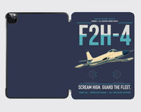Thumbnail for F2H-4 Banshee design on navy blue ipad tablet case