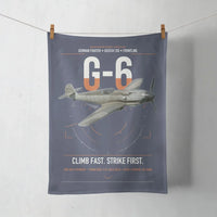 Thumbnail for Messerschmitt Bf 109G-6 design on navy blue towel