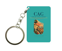 Thumbnail for Cagliari Elmas Airport (CAG) design on turquoise key chain