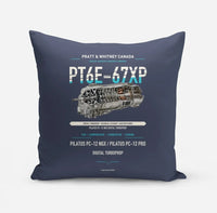 Thumbnail for PT6E-67XP design on navy blue pillow
