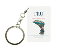 Thumbnail for Manas International Airport FRU — Bishkek Key Chain design on white key chain