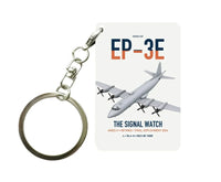 Thumbnail for EP-3E ARIES II design on white designed key chain, double-side print