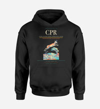 Thumbnail for Casper–Natrona County International Airport (CPR) design on black hoodie single-side print