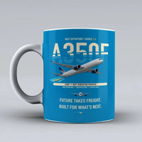 Thumbnail for A350F Mug design on turquoise airbus
