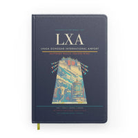 Thumbnail for Lhasa Gonggar International Airport (LXA) design on navy blue notebook