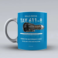 Thumbnail for 611-8 Mug design on turquoise tay