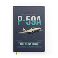 Thumbnail for P-59A Airacomet design on navy blue notebook