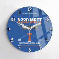 Thumbnail for Airbus A330 MRTT design on blue no frame wall clock