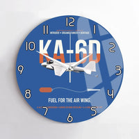 Thumbnail for KA-6D Intruder design on blue no frame wall clock
