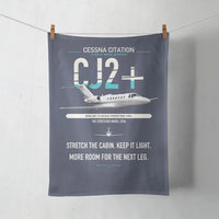 Thumbnail for Cessna Citation CJ2+ design on navy blue towel