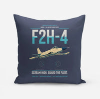 Thumbnail for F2H-4 Banshee design on navy blue pillow