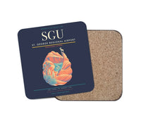Thumbnail for St. George Regional Airport (SGU) design on navy blue 1 piece coaster