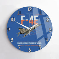 Thumbnail for F-4E Phantom II design on blue no frame wall clock