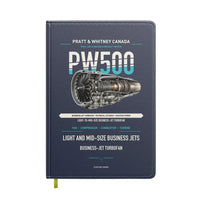 Thumbnail for PW500 design on navy blue notebook