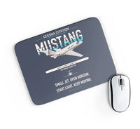 Thumbnail for Cessna Citation Mustang design on navy blue rectangle mouse pad