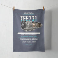 Thumbnail for TFE731 design on navy blue towel