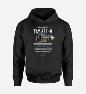 Single-Side Printing — Rolls-Royce TAY 611-8 Engine Double-Side Hoodie