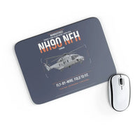 Thumbnail for NHIndustries NH90 NFH Caïman design on navy blue rectangle mouse pad