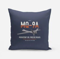 Thumbnail for MQ-9A Reaper design on navy blue pillow
