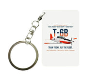 Thumbnail for T-6B TEXAN II Key Chain design on white key chain