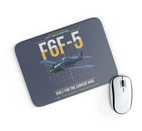 Thumbnail for F6F-5 Hellcat design on navy blue rectangle mouse pad