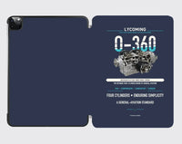 Thumbnail for O-360 design on navy blue ipad tablet case