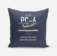 Thumbnail for Pilatus PC-6 Porter design on navy blue pillow