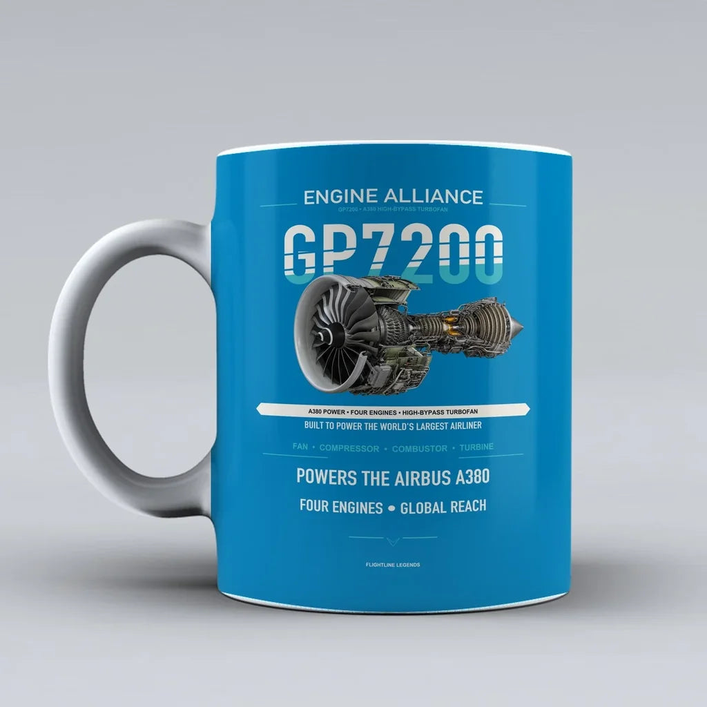 Mug design on turquoise gp7200