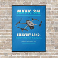Thumbnail for DJI Mavic 3 Multispectral vertical canvas print - framed - turquoise background