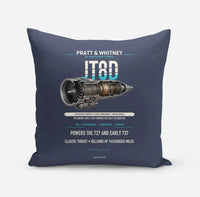 Thumbnail for JT8D design on navy blue pillow