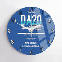 Thumbnail for Diamond DA20 design on blue no frame wall clock