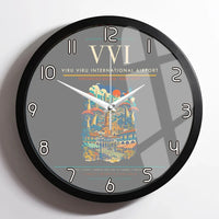 Thumbnail for Viru Viru International Airport VVI Wall-Clock Framed - Gray