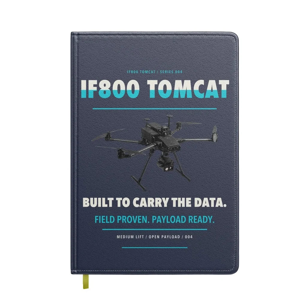 Inspired Flight IF800 Tomcat design on navy blue notebook