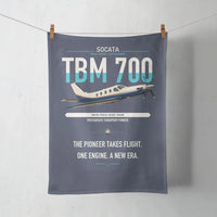 Thumbnail for Socata TBM 700 design on navy blue towel