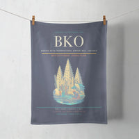 Thumbnail for Modibo Keita International Airport (BKO) design on navy blue towel