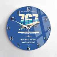 Thumbnail for Boeing 767-300F design on blue no frame wall clock