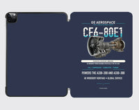 Thumbnail for CF6-80E1 design on navy blue ipad tablet case