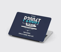 Thumbnail for Tecnam P2006T design on navy blue MacBook case